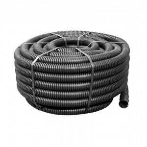 Twin-wall black DUCT - 40mm (ID 31mm) x 50m coil HDPE 