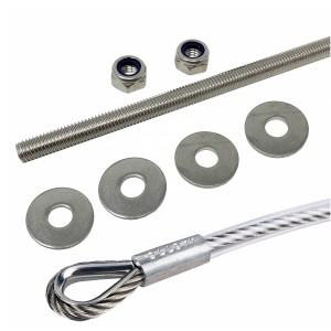 Fall Arrest Cable (Stainless Steel) - 400-800mm (With Sheath + SS Rod)