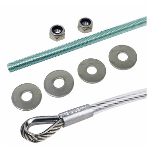 Fall Arrest Cable (Stainless Steel) - 400-800mm (With Sheath + ZN Rod)