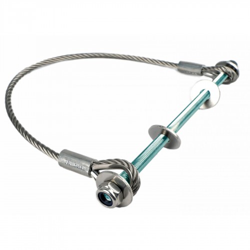 Fall Arrest Cable (Stainless Steel) - 400-800mm (No Sheath + ZN Rod)