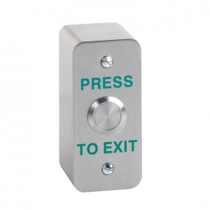 External Push button (PRESS TO EXIT) with surface housing - FULLY WATERPROOF IP68