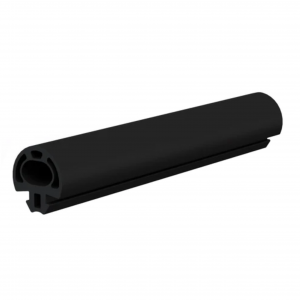 Thin 8K2 safety edge BS-Line 16/12 + 2m Cable Alu-Blk