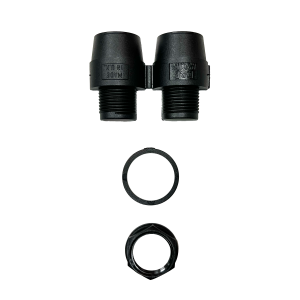 20mm Corrugated conduit/duct gland ends (10pcs with M20 nut)