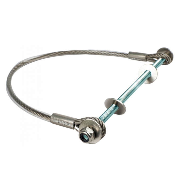 Fall Arrest Cable (Stainless Steel) - 400-800mm (With Sheath + ZN Rod)