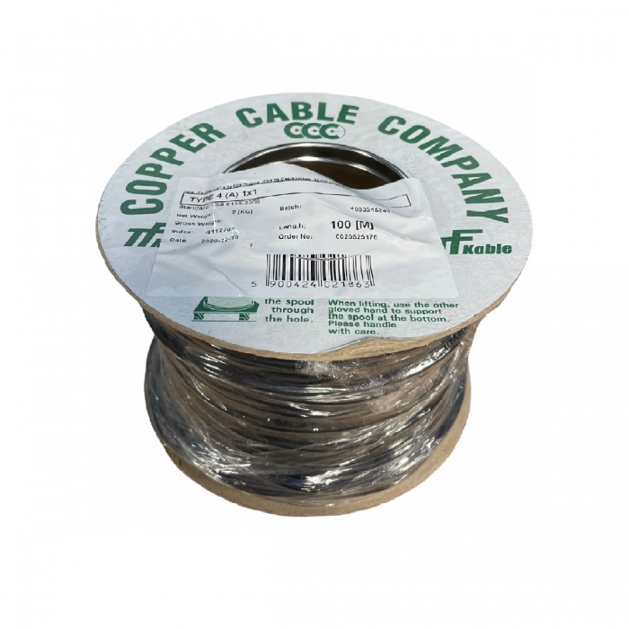 Loop cable - 100m (BS 6195 TYPE 4A 300/500v Black )