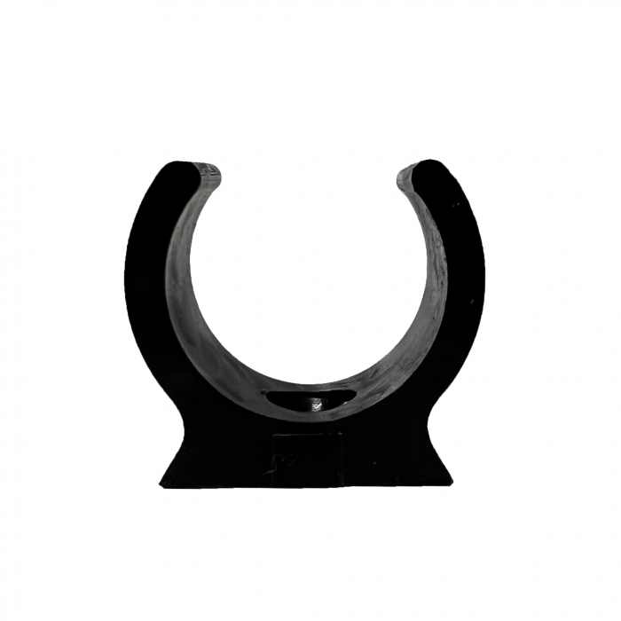 MT Round U-clip 20mm Black (20pc)
