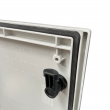 GRP enclosure, 300x250x140mm IP66 inc backplate & 2 keys