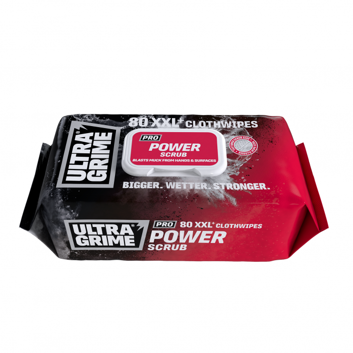 UltraGrime Pro Power XXL Clothwipes 80Pk